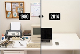 Evolution du bureau en 35 ans