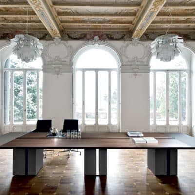 Bureau bois et noir de direction ONO