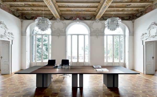 Bureau bois et noir de direction ONO