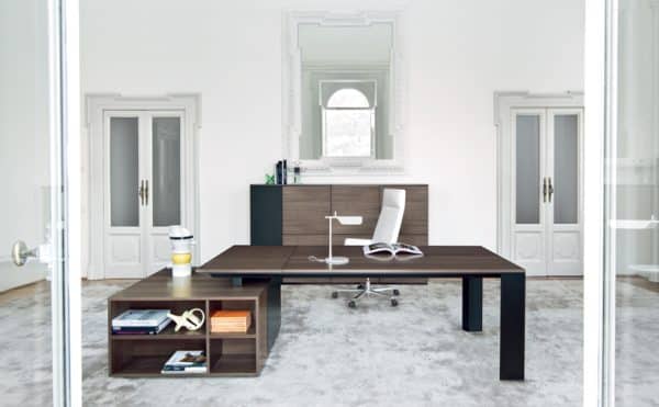 Bureau bois et noir de direction ONO – Image 2