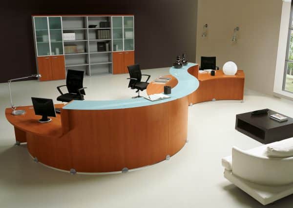 Banque d'Accueil Reception Glass – Image 3