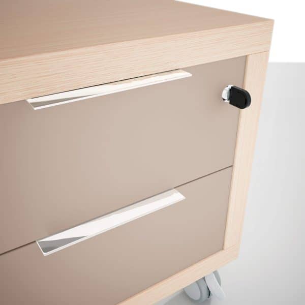 Bureau en bois clair de direction B SELECT – Image 2