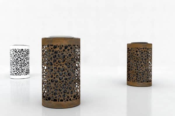 Corbeille de bureau pour intérieur et extérieur Nyon