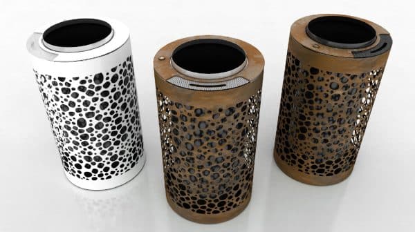 Corbeille de bureau pour intérieur et extérieur Nyon – Image 2