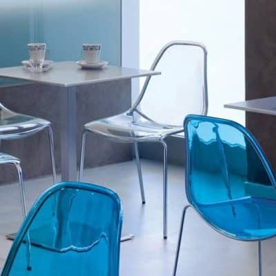 Chaise de restaurant en polycarbonate moulé DAY DREAM