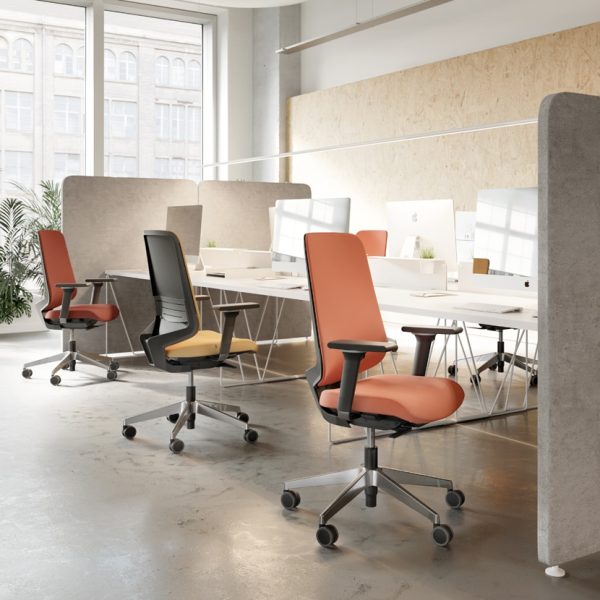 Siège de bureau ergonomique avec dossier en résille Dot.Pro – Image 2