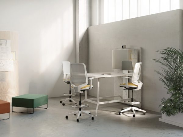 Siège de bureau ergonomique avec dossier en résille Dot.Pro – Image 3