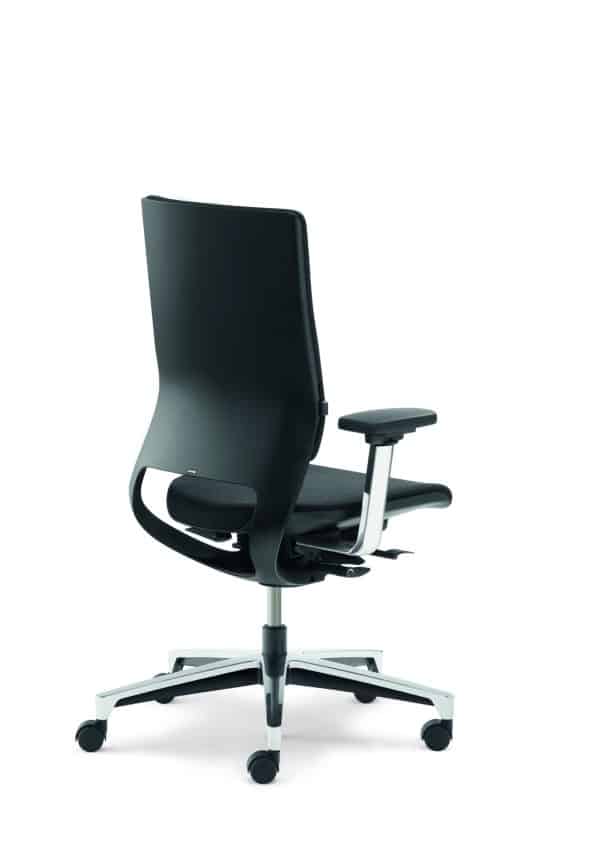 Fauteuil de bureau pro avec assise pivotante et dossier inclinable Mera – Image 2