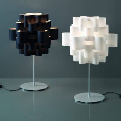 Lampe de bureau en tissu SUN