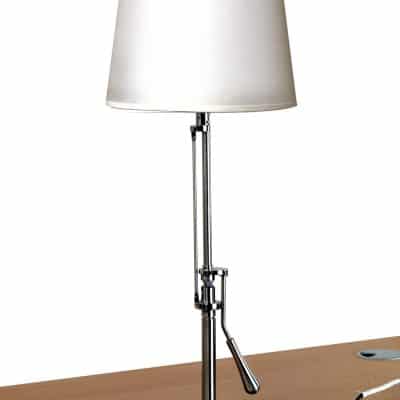 Lampe de table avec mât acier inclinable Inclinea