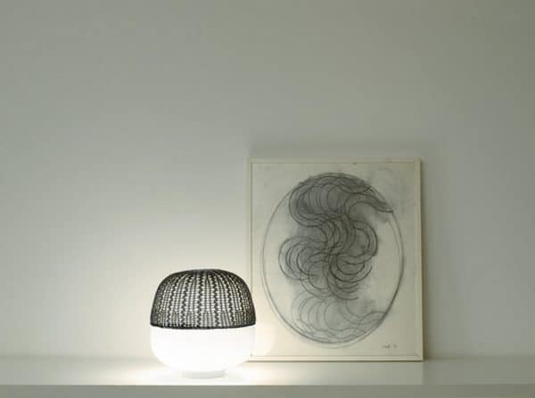 Lampe de table de bureau led en verre Afra – Image 3