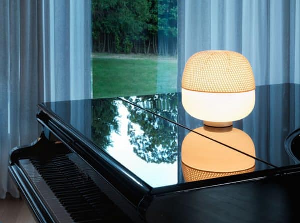 Lampe de table de bureau led en verre Afra – Image 2