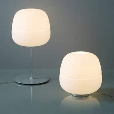 Lampe de table de bureau led en verre Afra