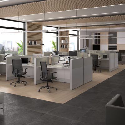 Siège de bureau dossier bas avec piétement 5 branches à roulettes Spot