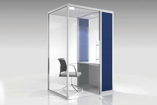 Phone box vitrée modulable pour 1 personne Qube Solo