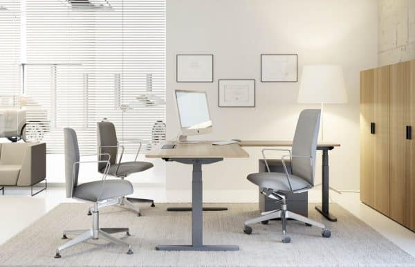 Bureau d’angle réglable en hauteur Skala
