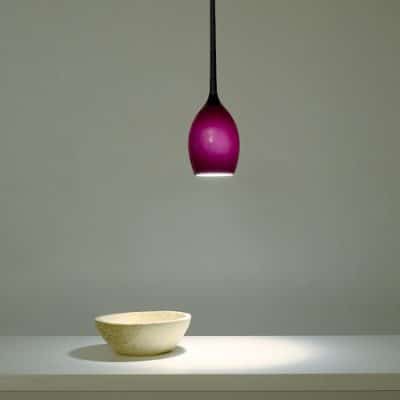 Lampe de bureau suspendue en verre soufflé GOUT