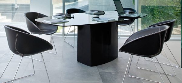 Table de réunion ovale pour 8 personnes AERO – Image 3