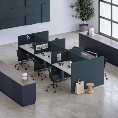Ecran de separation acoustique pour bureau Soneo Floor