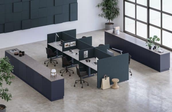 Ecran de separation acoustique pour bureau Soneo Floor