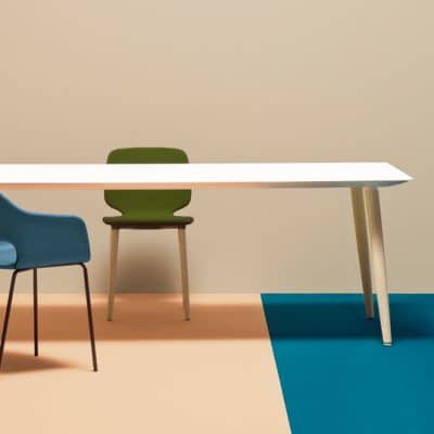 Table de réunion fixe Babila