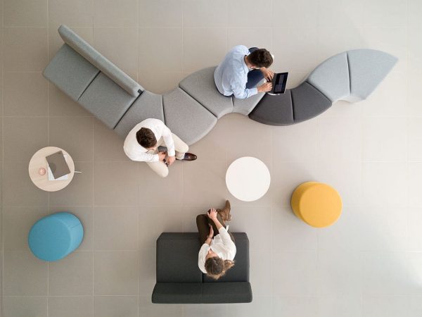 Banquette d'accueil modulable Bend – Image 2