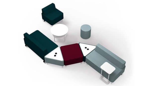 Banquette modulable pour espaces collectifs Zelie – Image 2