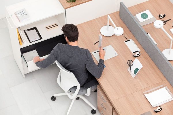 Bench bureau pour 4 personnes Prisma – Image 3