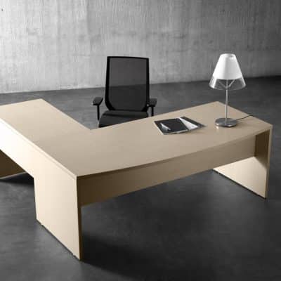 Bureau d’angle avec plateau en mélamine de 30 mm Blok