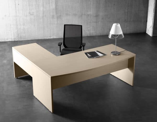 Bureau d’angle avec plateau en mélamine de 30 mm Blok