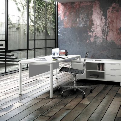 Grand bureau d’angle avec rangements Adapta Plus