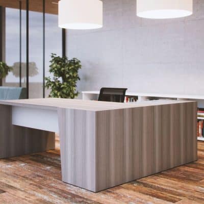 Bureau d’angle de direction en bois Select