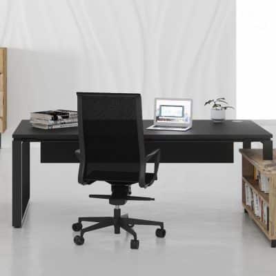 Bureau d’angle de direction avec rangements Prestige