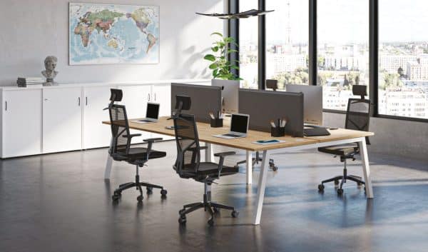 Bench bureau 4 personnes Partage