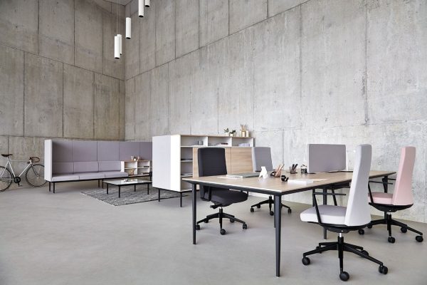 bureau open space 4 personnes longo