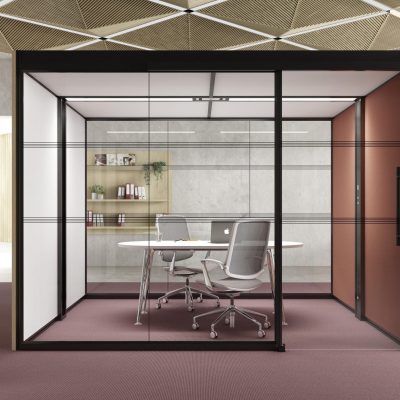 Cabine acoustique de bureau modulable pour 2 personnes Aspect 2