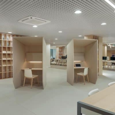 Cabine acoustique de bureau en feutre BuzziBooth