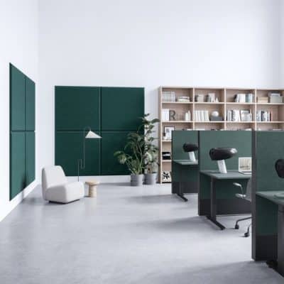 Cloison acoustique de separation de bureau Chubby Floor
