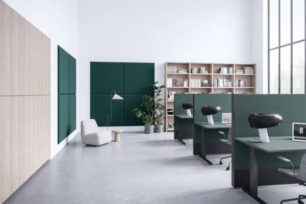 Cloison acoustique de separation de bureau Chubby Floor