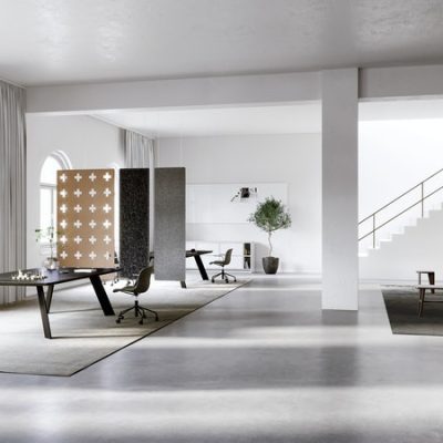 Panneau acoustique suspendu vertical en tissu Combo Cross