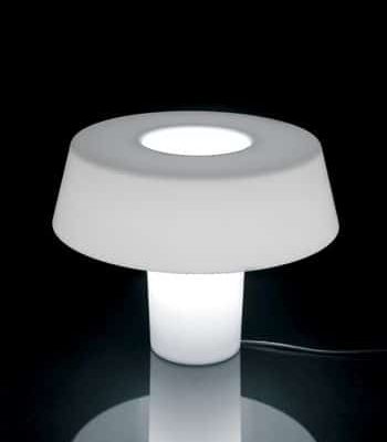 Petite lampe de table en polycarbonate Amani