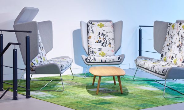 Fauteuil acoustique à dossier haut Aden – Image 2