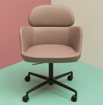 Fauteuil de bureau de direction à roulettes ESTER