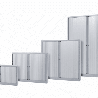 Armoire à portes rideaux monobloc métallique EURO