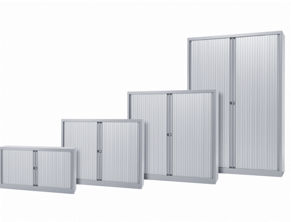 Armoire à portes rideaux monobloc métallique EURO