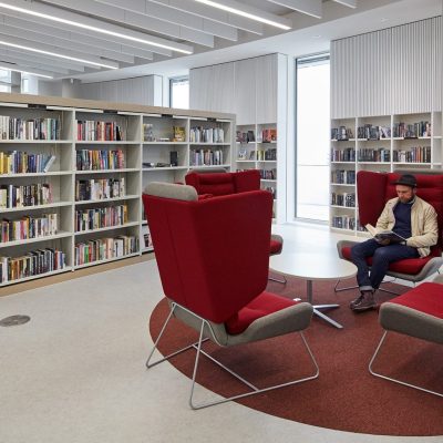 Fauteuil acoustique à dossier haut Aden