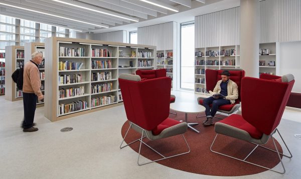 Fauteuil acoustique à dossier haut Aden