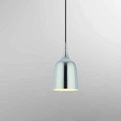 Suspension en acier chromé et intérieur blanc mat Mig