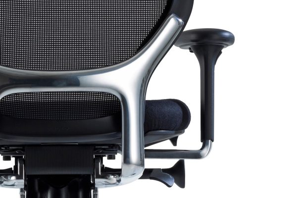 Siège ergonomique professionnel avec accoudoirs et roulettes Ara – Image 2