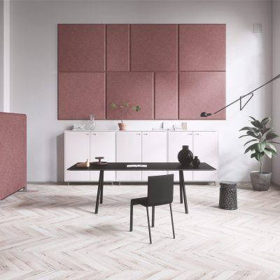 Panneaux acoustiques muraux rectangulaires Domo